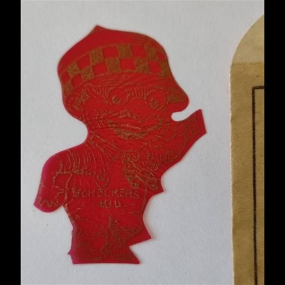 Shotwell's Checkers Kid Magnetic Fortune Teller Cracker Jack Popcorn Prize Toy - Picture 2 of 9